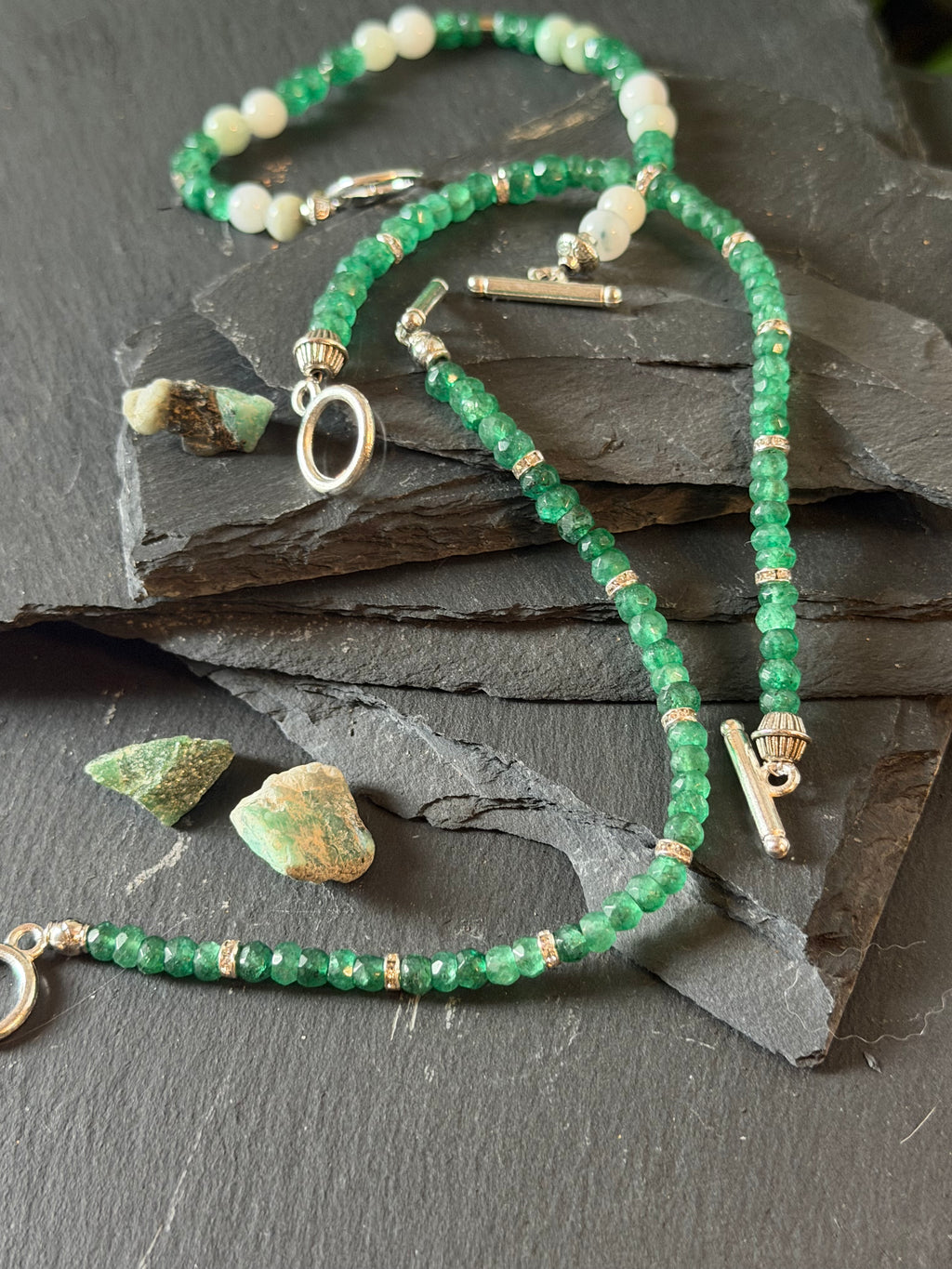 The Emerald Journey Collection with Contemporary  and Vintage Emeralds