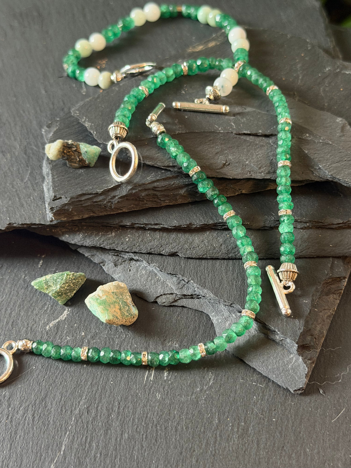The Emerald Journey Collection with Contemporary  and Vintage Emeralds