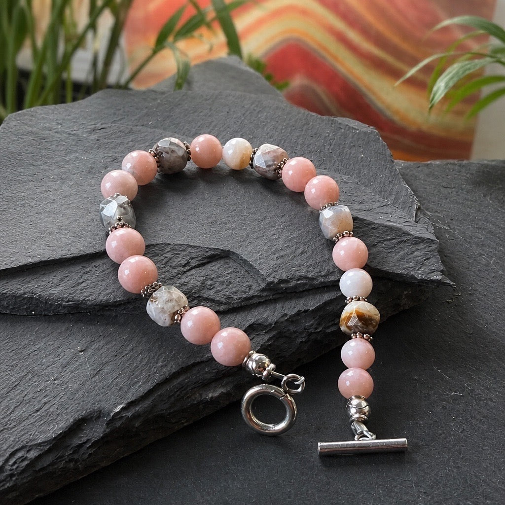The Andes Sunset Pink Opal Collection - Peruvian Opal