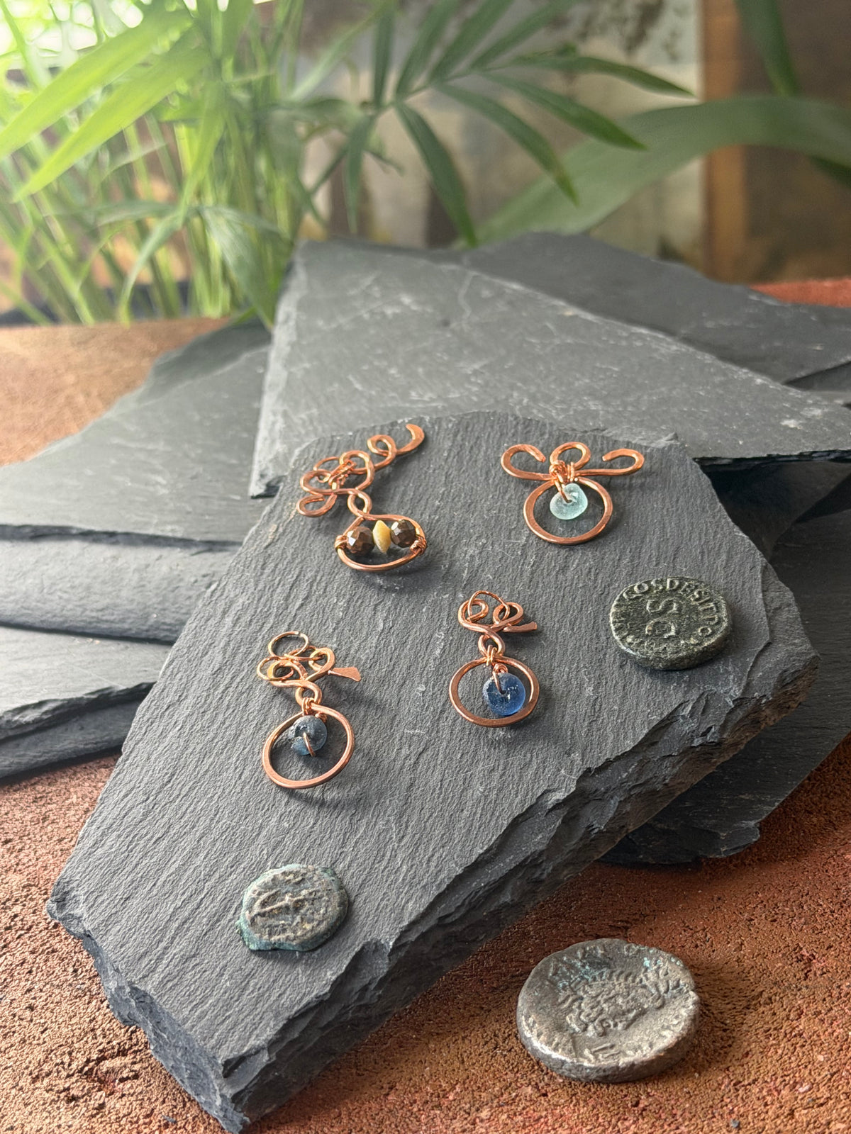 The Ancient Roman Glass & Copper Choker Collection
