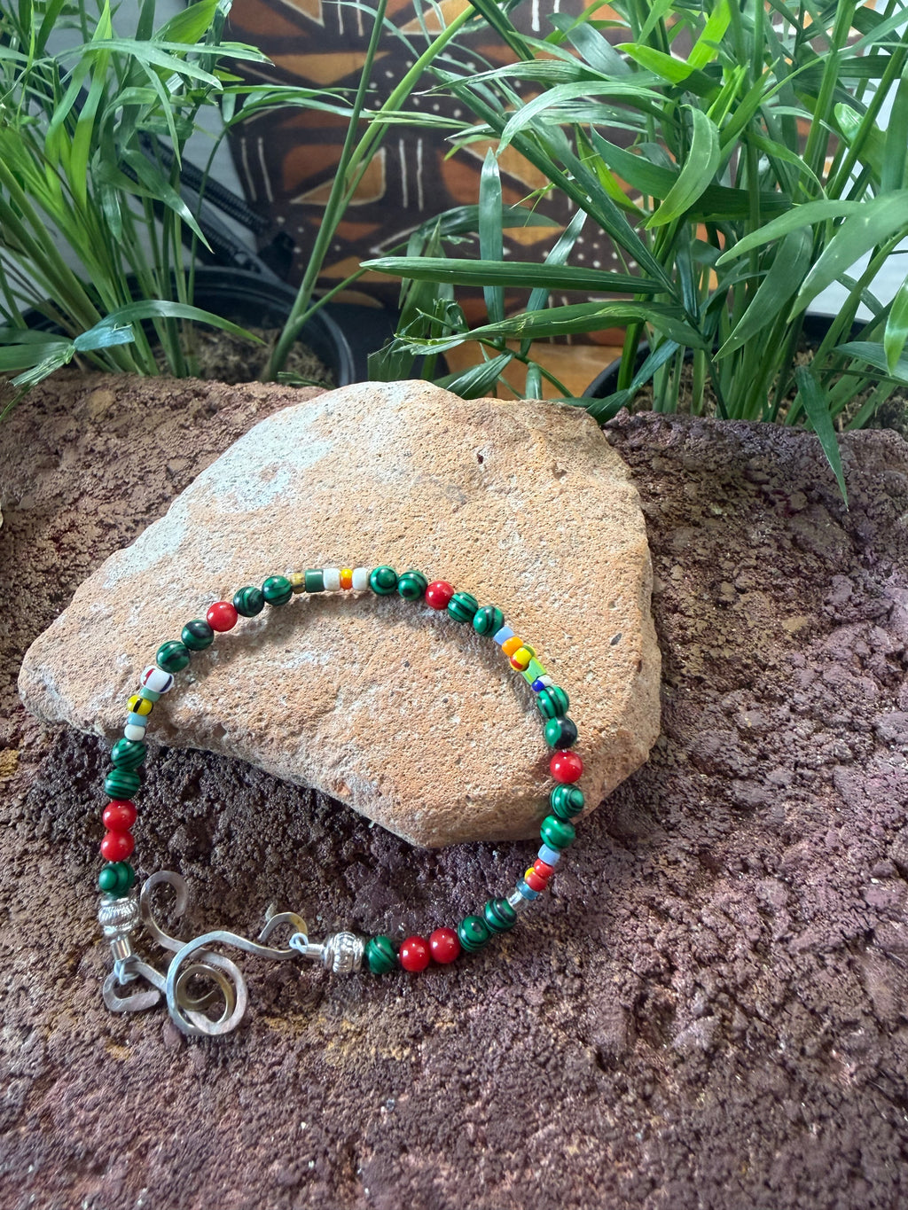 West African Christmas Trade Beads Jewelry Collection