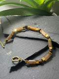 The Celebration Suite – 18k Gold Plated Chocolate Moonstone & Tiger’s Eye Bracelet