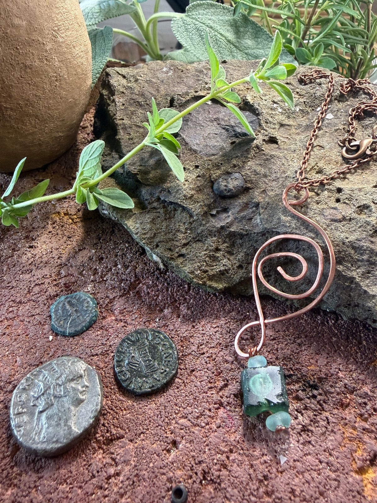 The Ancient Romano Spiral Talisman Necklace