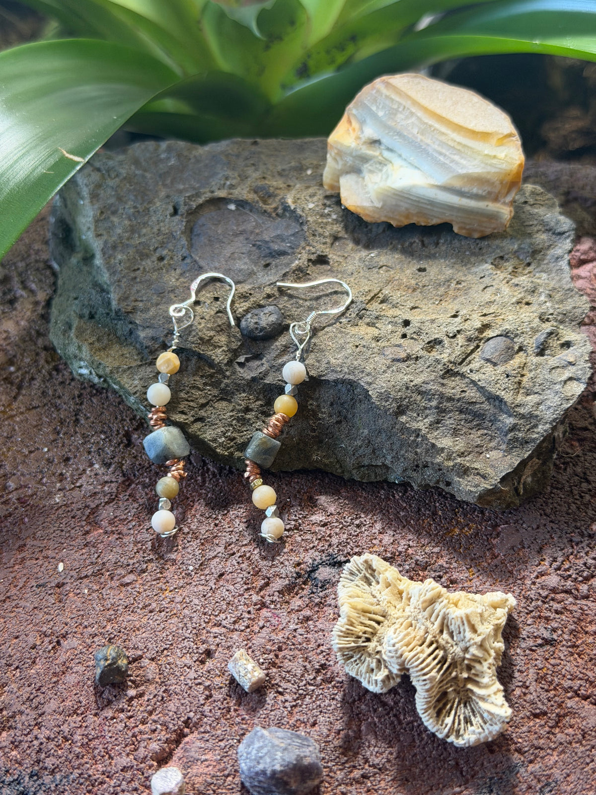 Fossil Coral & Blue Denim Sapphire Artisan Collection