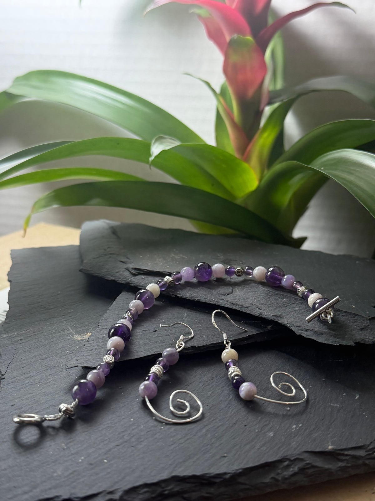 The Twilight Bloom Purple Opal & Amethyst Set