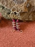 Handcrafted Ruby Earrings - Wildfire Embers