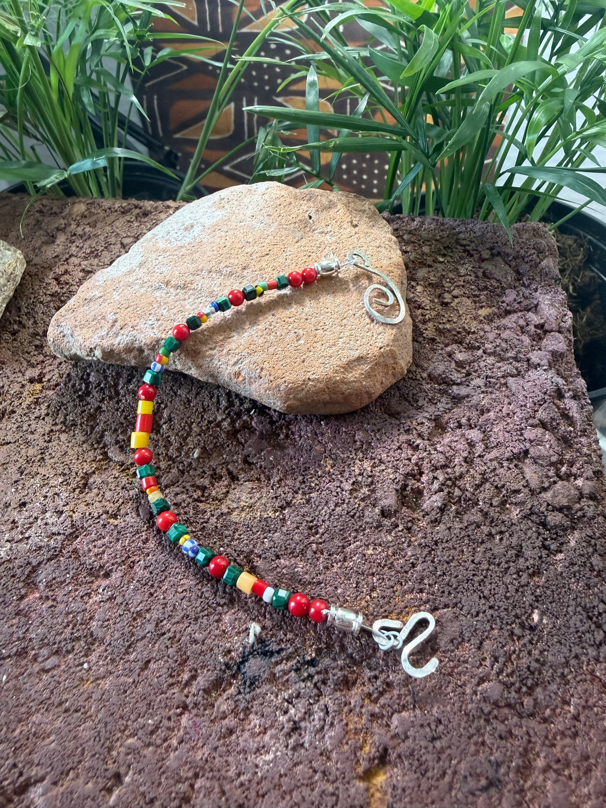 West African Christmas Trade Beads Jewelry Collection