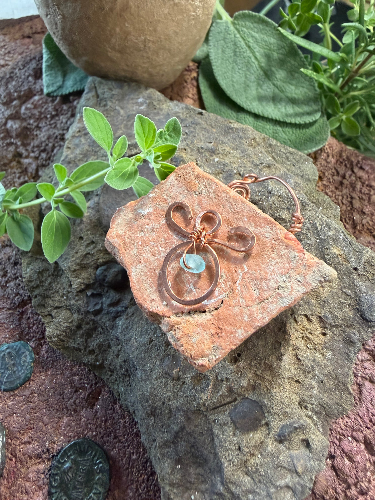 The Ancient Roman Glass & Copper Choker Collection