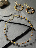 The Celebration Suite – Hand-Forged 14k Gold Australian Fire & Boulder Opal Suite