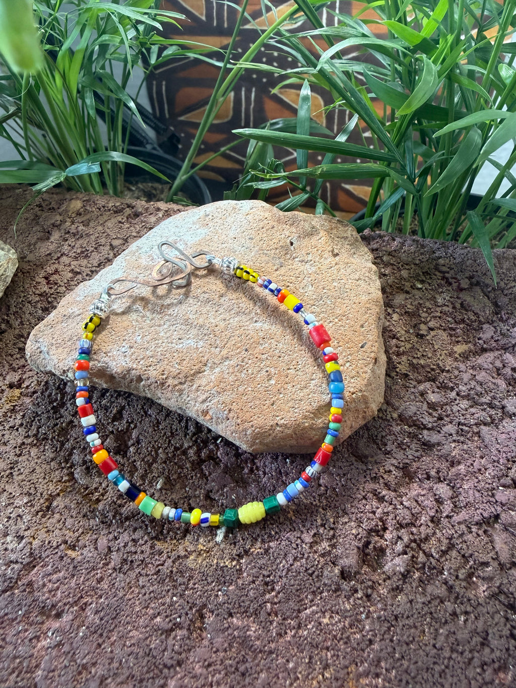 West African Christmas Trade Beads Jewelry Collection