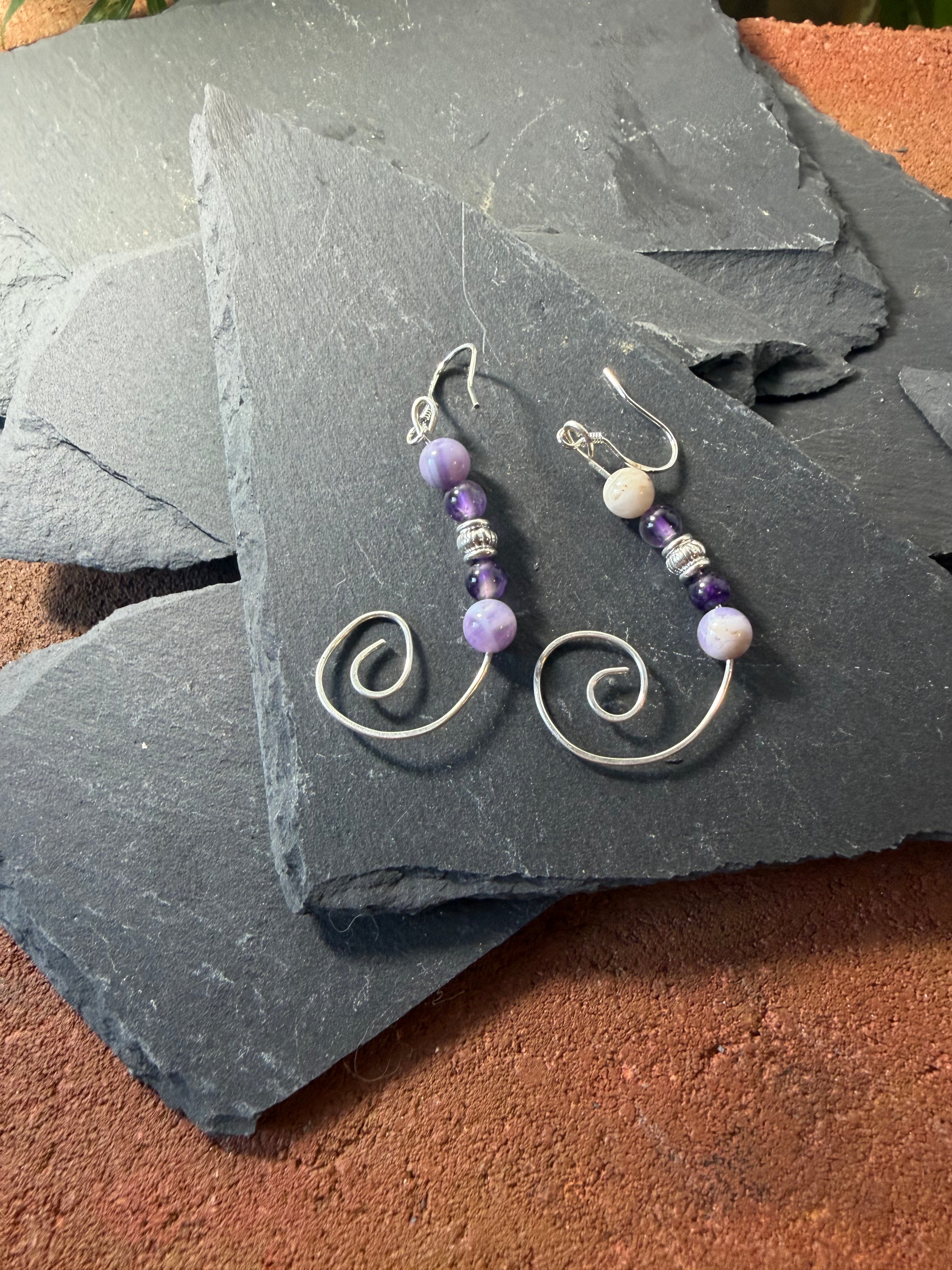 The Twilight Bloom Purple Opal & Amethyst Set
